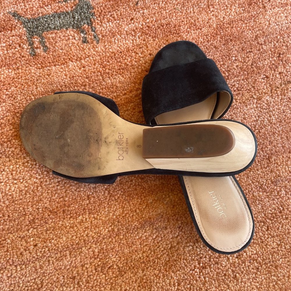 Botkier Carlie Block Heel Slides, Black, 8 - image 5